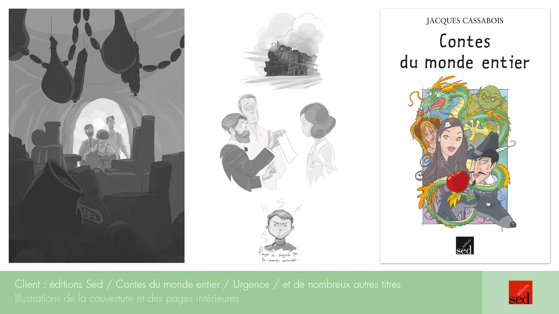 Illustrations pour éditions Sed